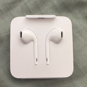 White Wired Earbuds from iPhone 11